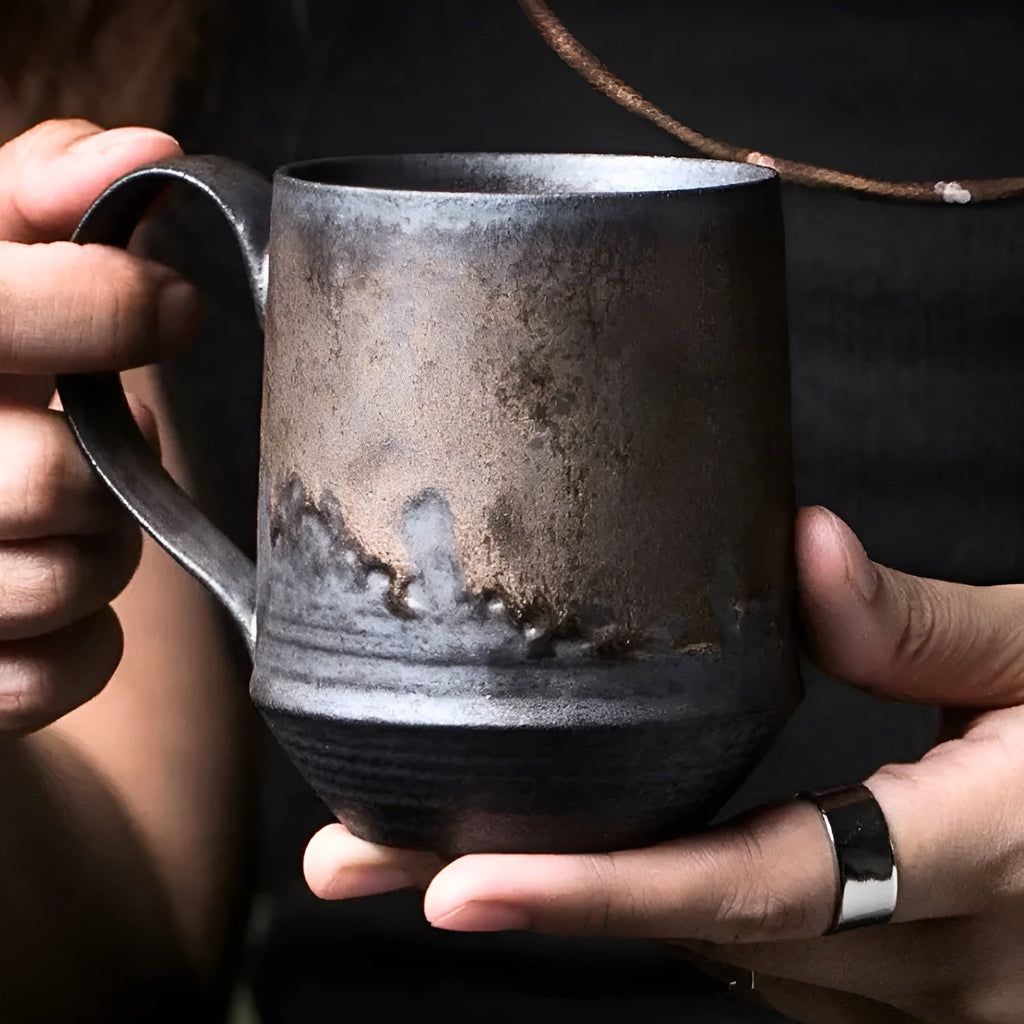Tazza da caffè in stile rustico – Calda e Confortevole per l'Autunno
