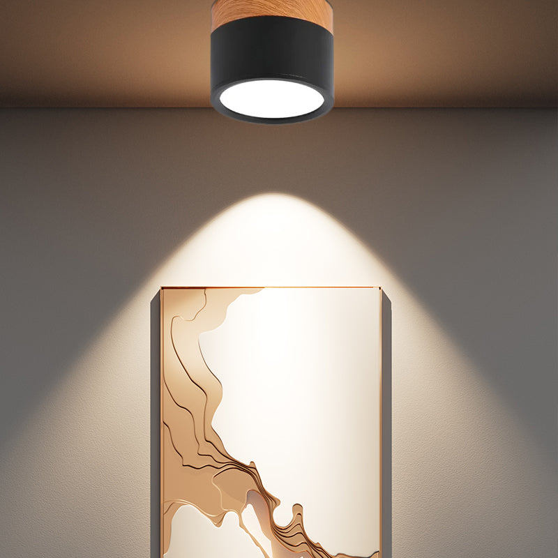 Lampada da soffitto LED cilindrica semplice nordica