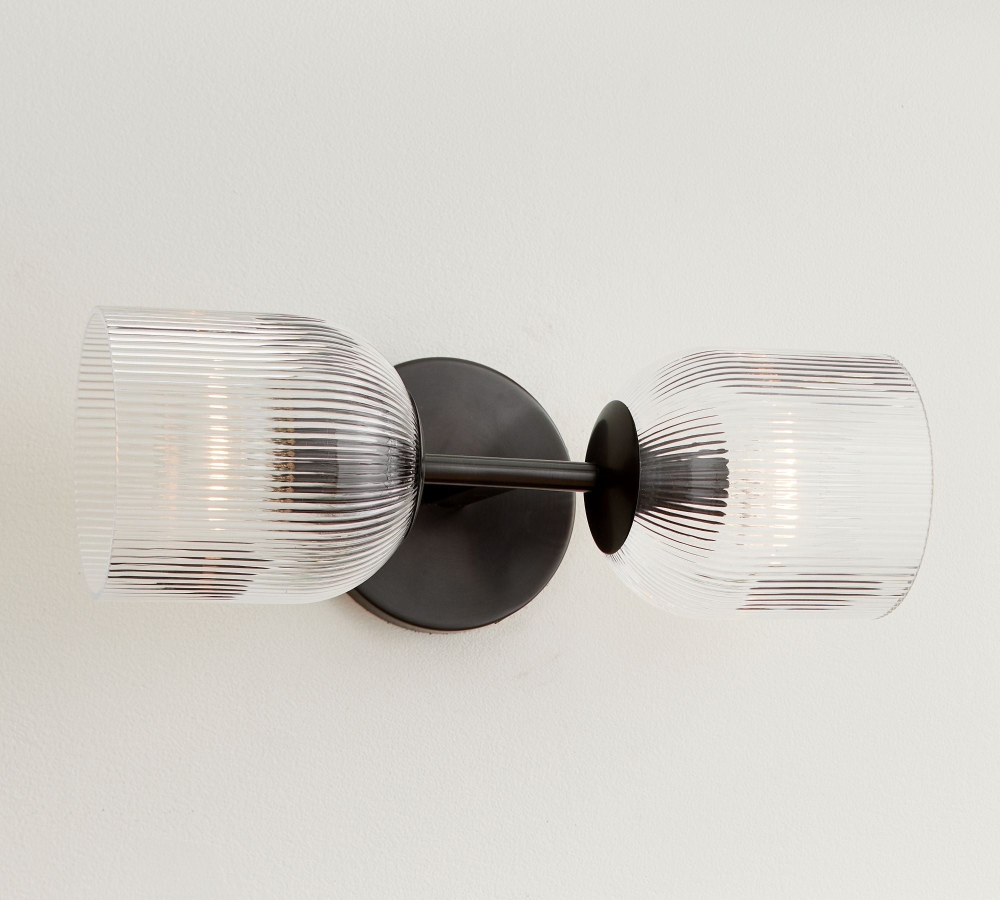 Luce da Parete in Vetro e Metallo Haze
