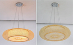 BambuLoom Grace: Lampada a Sospensione in Rattan e Bambù Fatta a Mano
