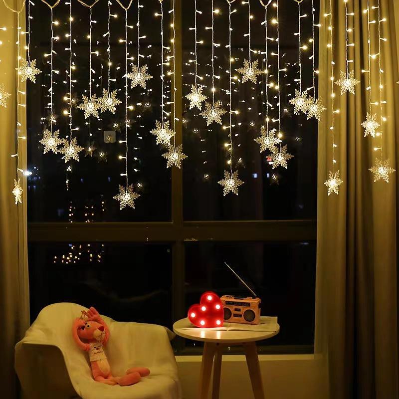 Illuminazione a LED per tende di Natale – Illuminazione decorativa e riutilizzabile per feste