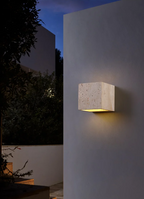 StoneBloc Lampada da Parete Esterna – Lampada da Parete in Aspetto Pietra Naturale per Giardino, Corridoio & Bagno