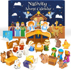 HeiligeNacht | 2025 Calendario dell'Avvento Presepe 25 Pezzi Decorazione Festiva