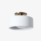 Lampada da soffitto a tamburo in porcellana