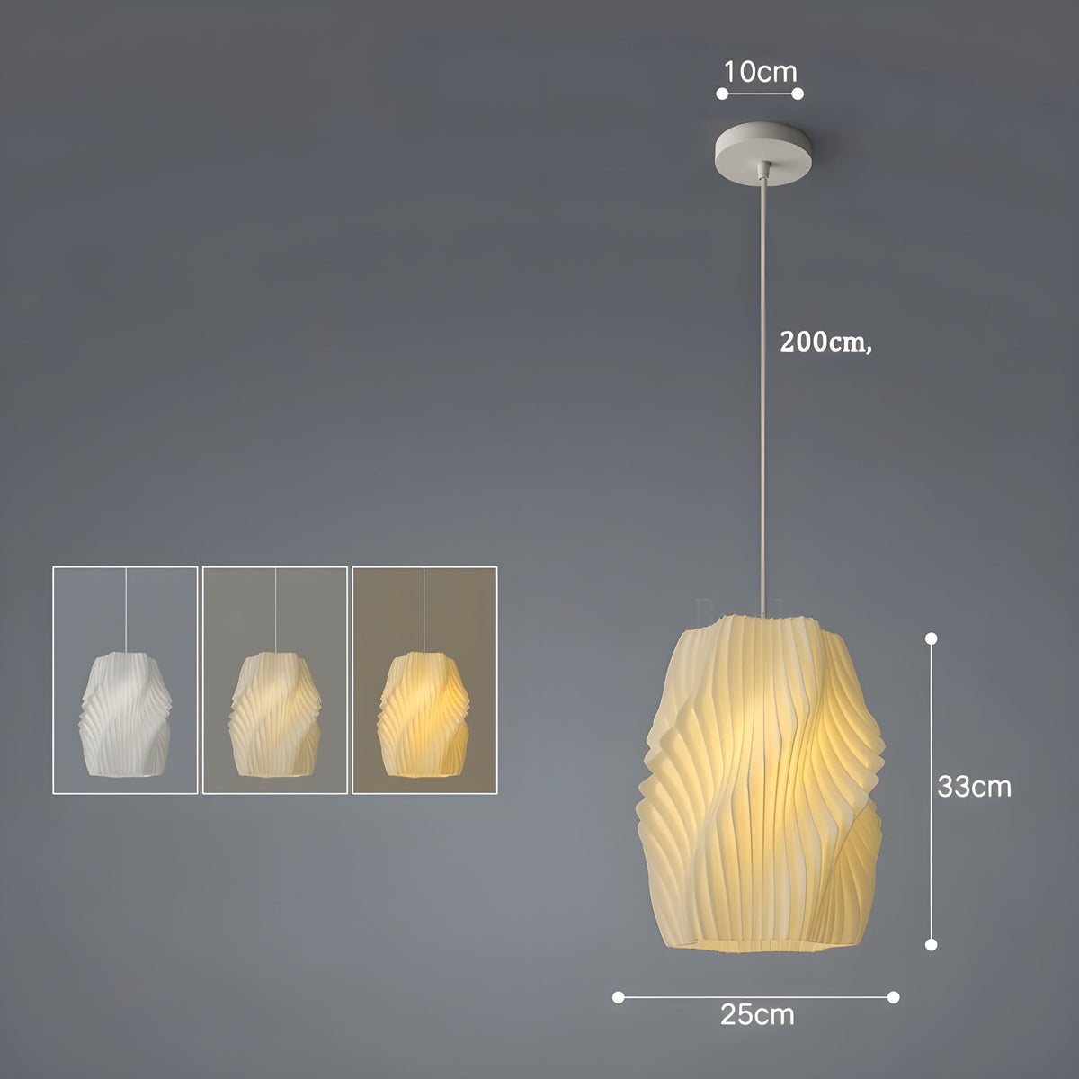 FloraBloom Light - Fiore stampato in 3D nordico come lampada sospesa