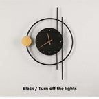 Arisha Applique Ferro/Acrilico Nero/Oro Orologio