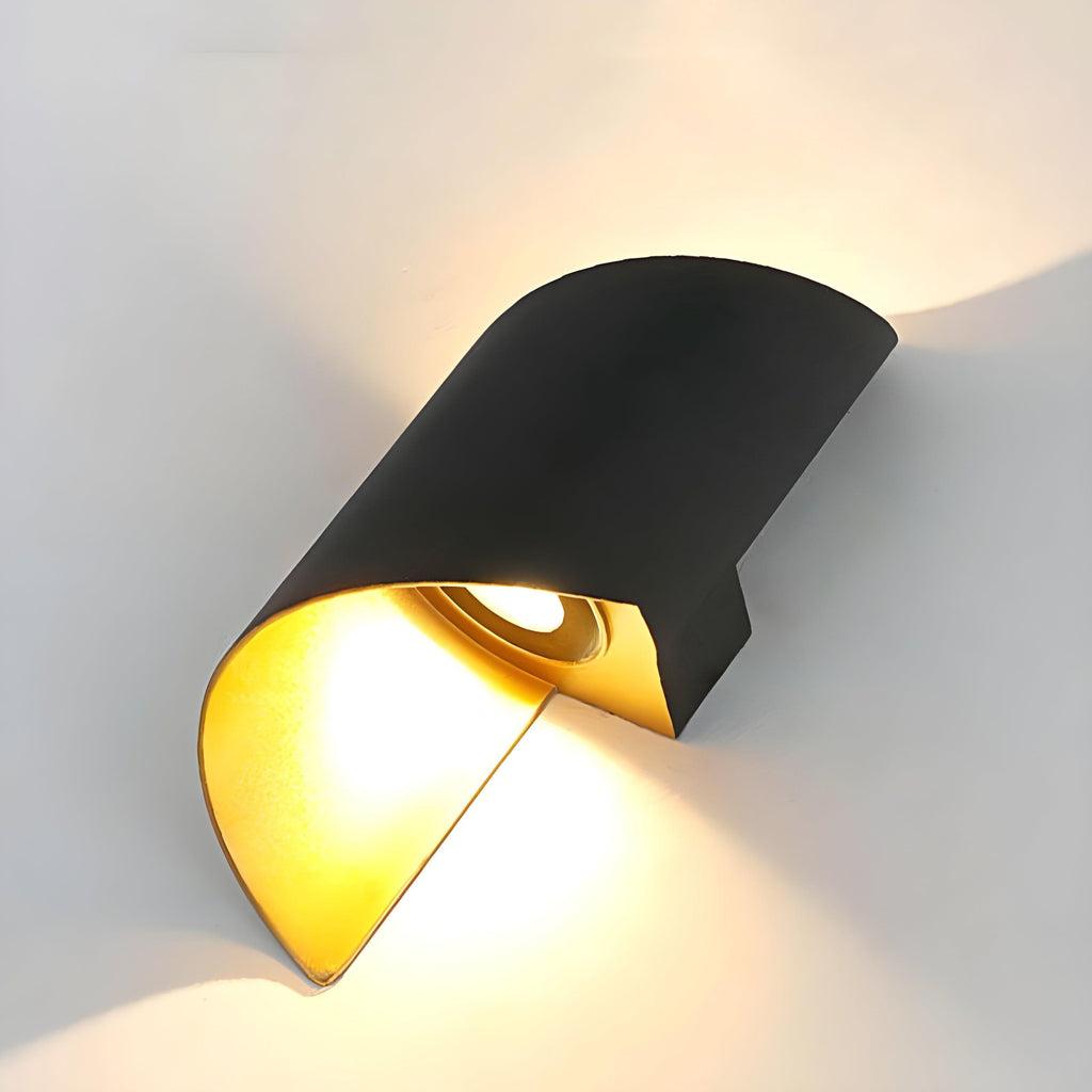 SpiralGlow Light - Lampada a parete LED a spirale in metallo impermeabile nordico