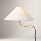 Lampada da Terra con Paralume in Lino Lieve per Soggiorni Moderni