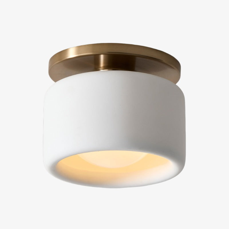 Lampada da soffitto a tamburo in porcellana