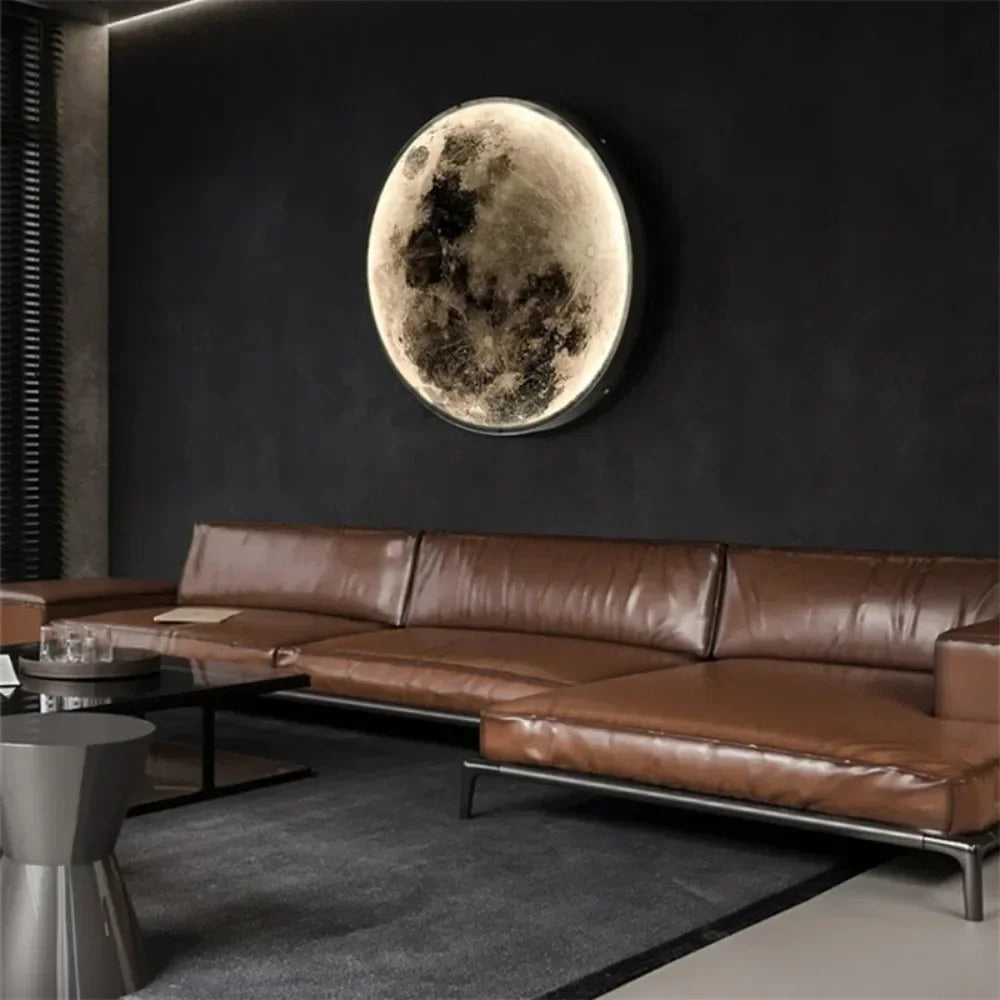 LunaGlow - Lampada da parete a LED minimalista a forma di luna per un'atmosfera accogliente