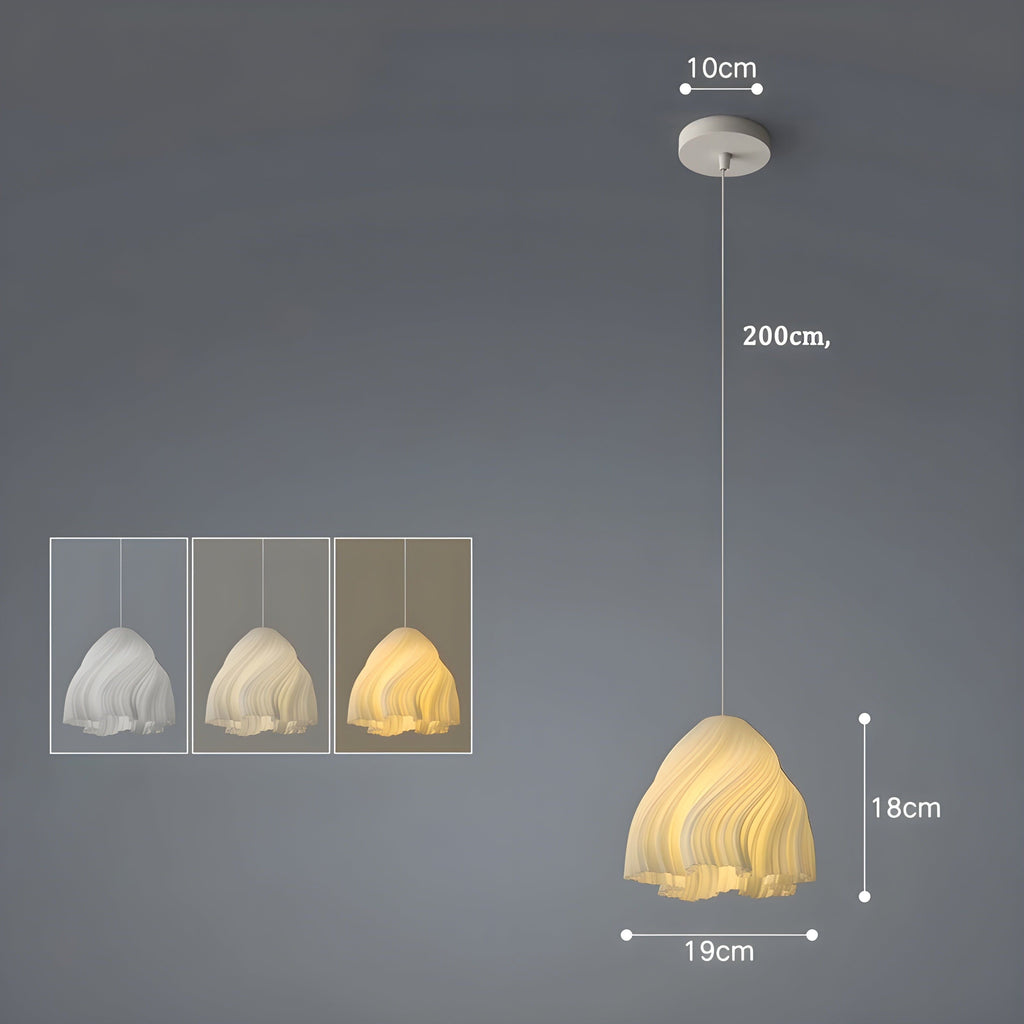 FloraBloom Light - Fiore stampato in 3D nordico come lampada sospesa