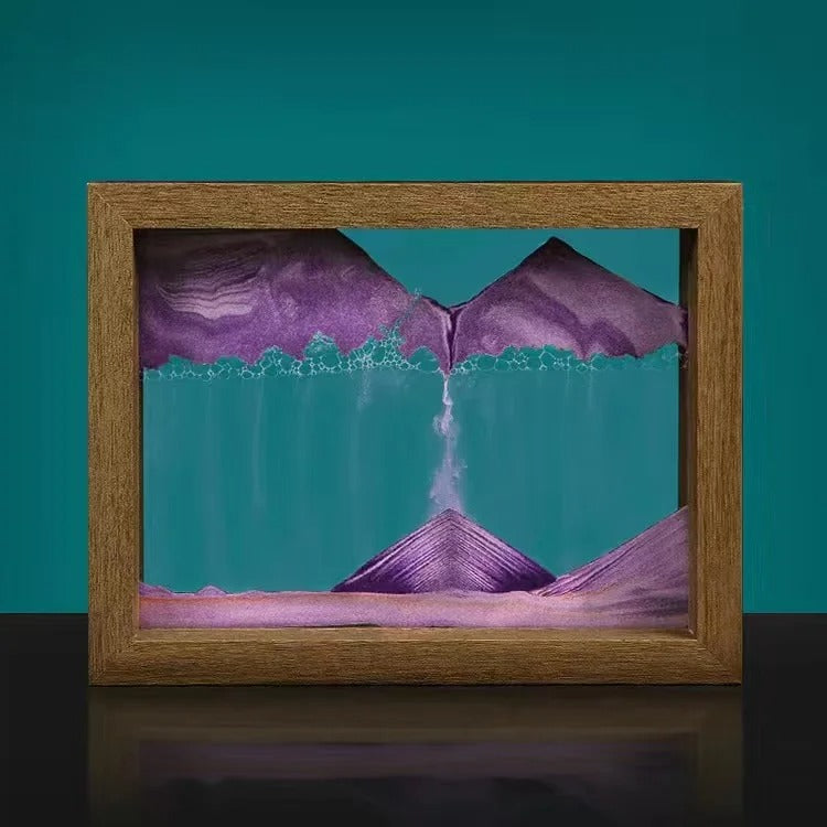 FlowVista – Arte della sabbia rotante a 360° con paesaggi di sabbia 3D dinamici