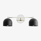 Applique da Parete in Ottone Chroma Dome per Bagno Moderno