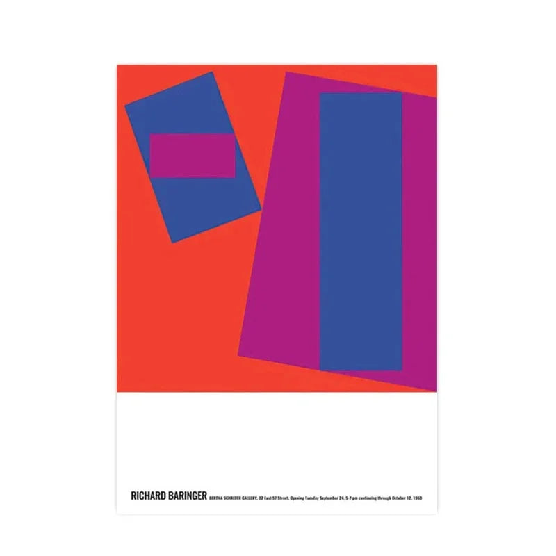 Vintage di Bernard Villemot, Herman Miller, Richard Baringer Arte da Parete