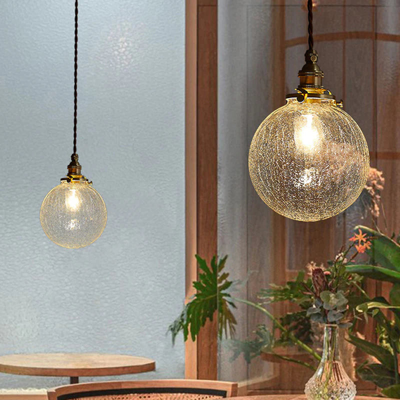 Lampada a Sospensione in Vetro di Cristallo Moderno Nordic