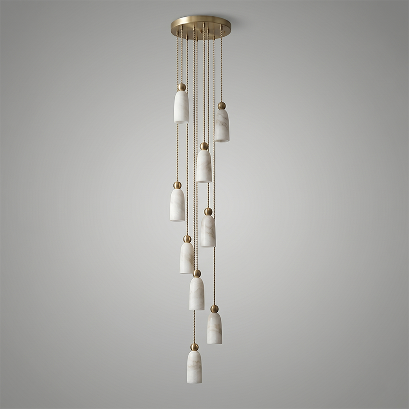 Lampadario in Alabastro Spagnolo