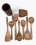 Set di Utensili da Cucina in Legno di Teak