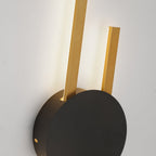 Arisha Moderna Lineare Applique Metallo/Acrilico Nero/Oro Studio