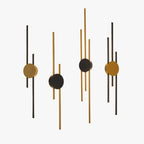 Arisha Moderna Lineare Applique Metallo/Acrilico Nero/Oro Studio