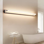 Lampada da parete Arisha Nordic Linear Metal Mirror, Cromata/Nera