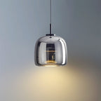 Lampadario in Vetro Moderno di Giugno Trasparente/Amber/Grigio Fumo