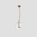 Lampadario in Vetro Moderno di Giugno Trasparente/Amber/Grigio Fumo