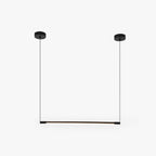 Zynar Minimalist Linear Pendant Light, Nero