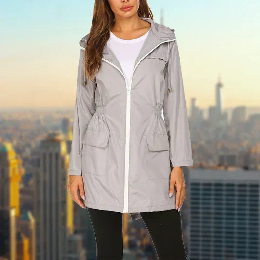 Giacca Impermeabile da Donna – Giacca Elegante e Impermeabile per Tempo Piovoso