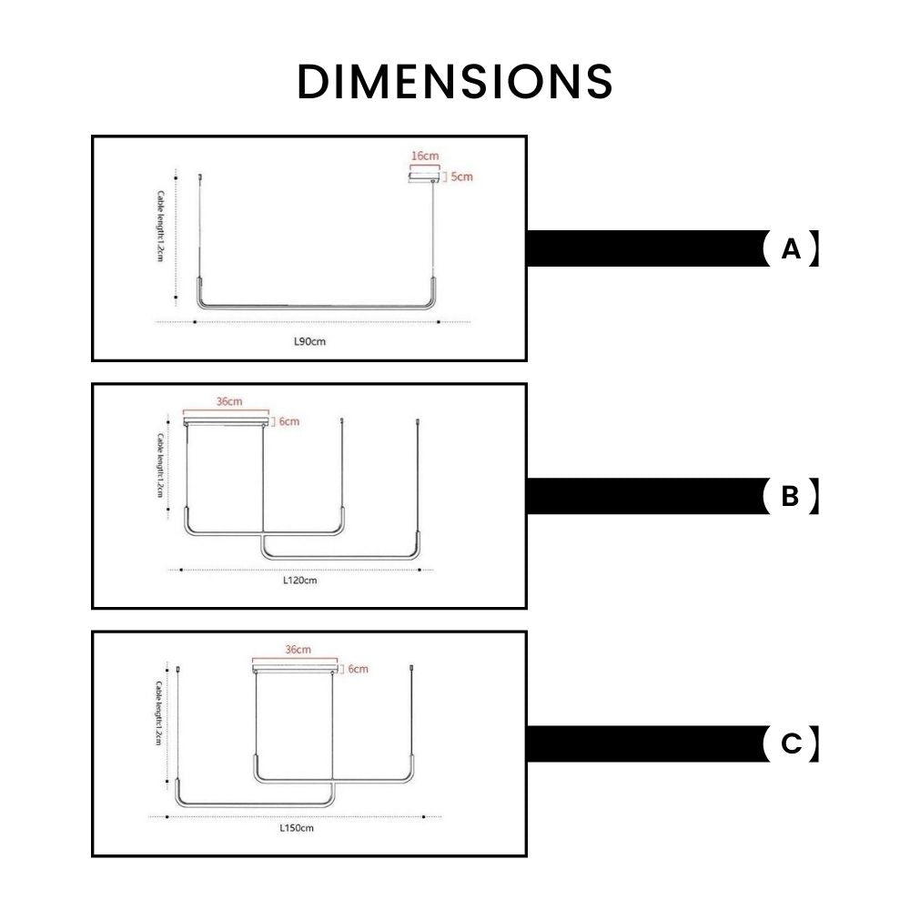 Design moderno sospensione LED in alluminio stile Hang