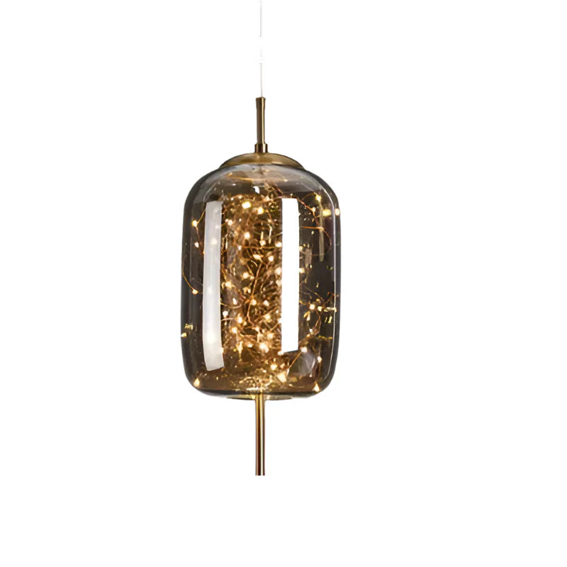Moderno Sfavillante Lampadario in Vetro