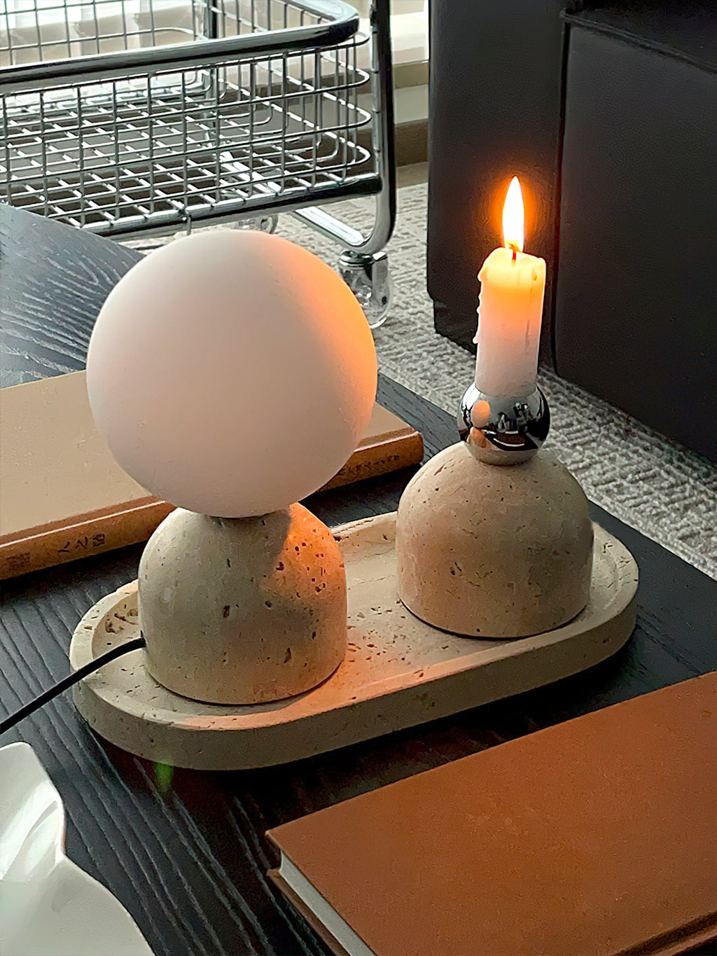 Lampada da Tavolo in Marmo Aalia