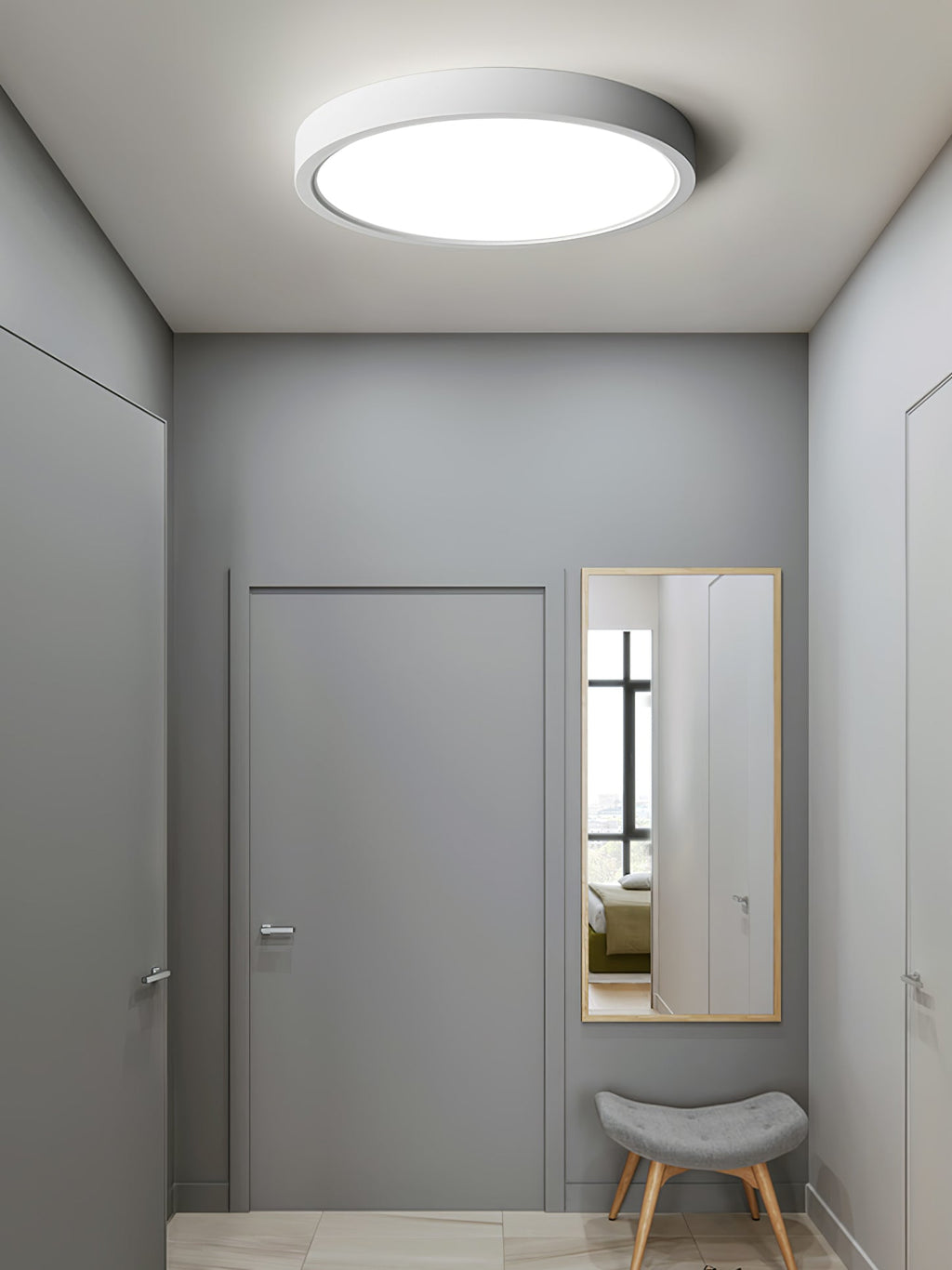 Lampada da soffitto rotonda in acrilico ultra sottile
