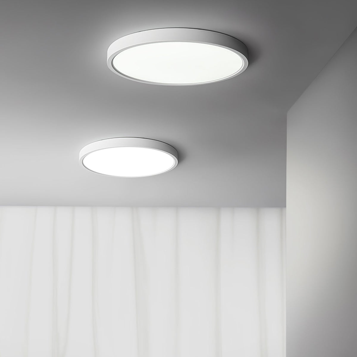 Lampada da soffitto rotonda in acrilico ultra sottile