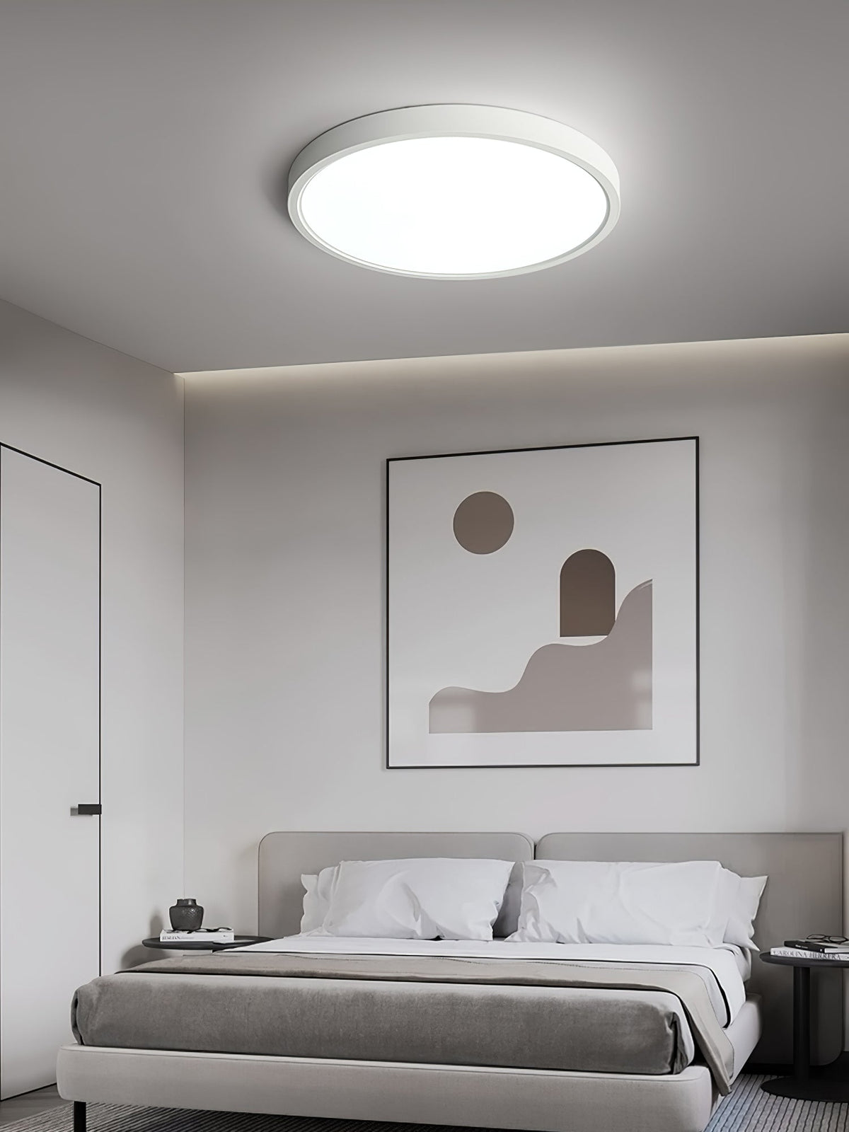 Lampada da soffitto rotonda in acrilico ultra sottile