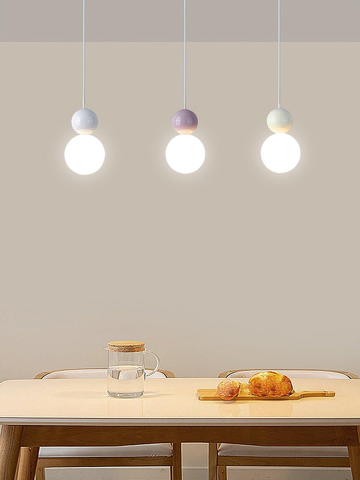 Althean Lampada a Sospensione Acrilico Viola Beige