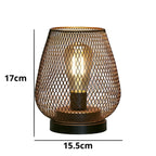 Lampada CageLuxe - Lampada da tavolo LED in metallo a gabbia senza fili