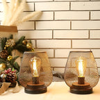 Lampada CageLuxe - Lampada da tavolo LED in metallo a gabbia senza fili