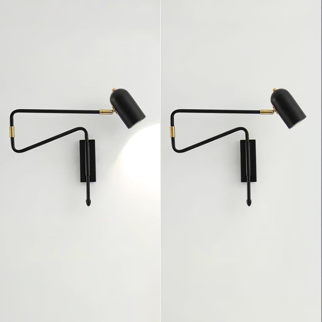 Lampada da Parete da Lettura con Braccio Regolabile