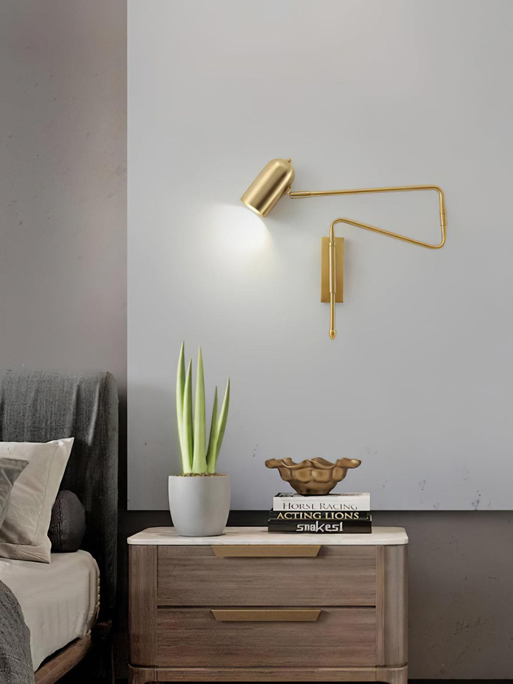 Lampada da Parete da Lettura con Braccio Regolabile