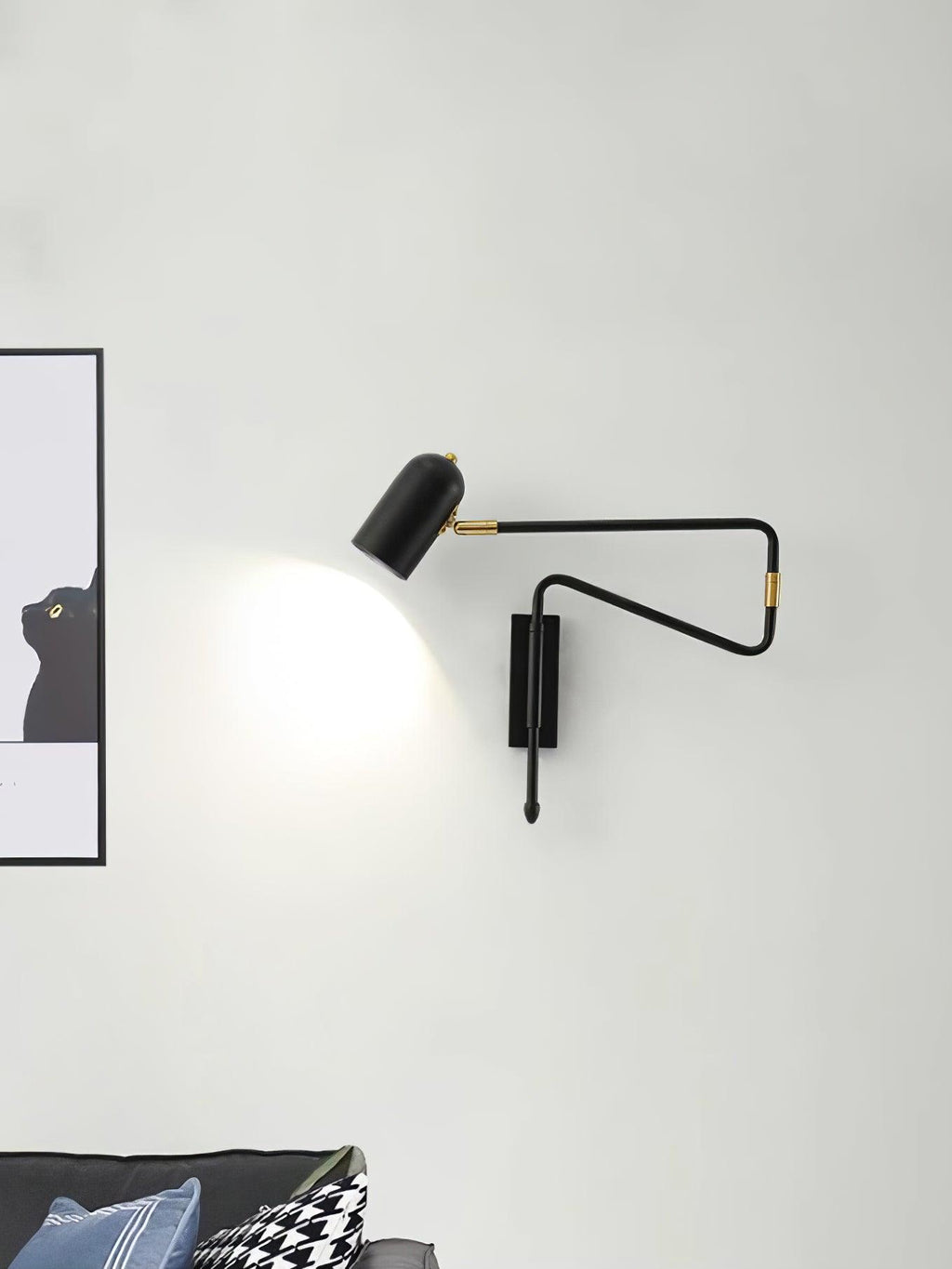 Lampada da Parete da Lettura con Braccio Regolabile