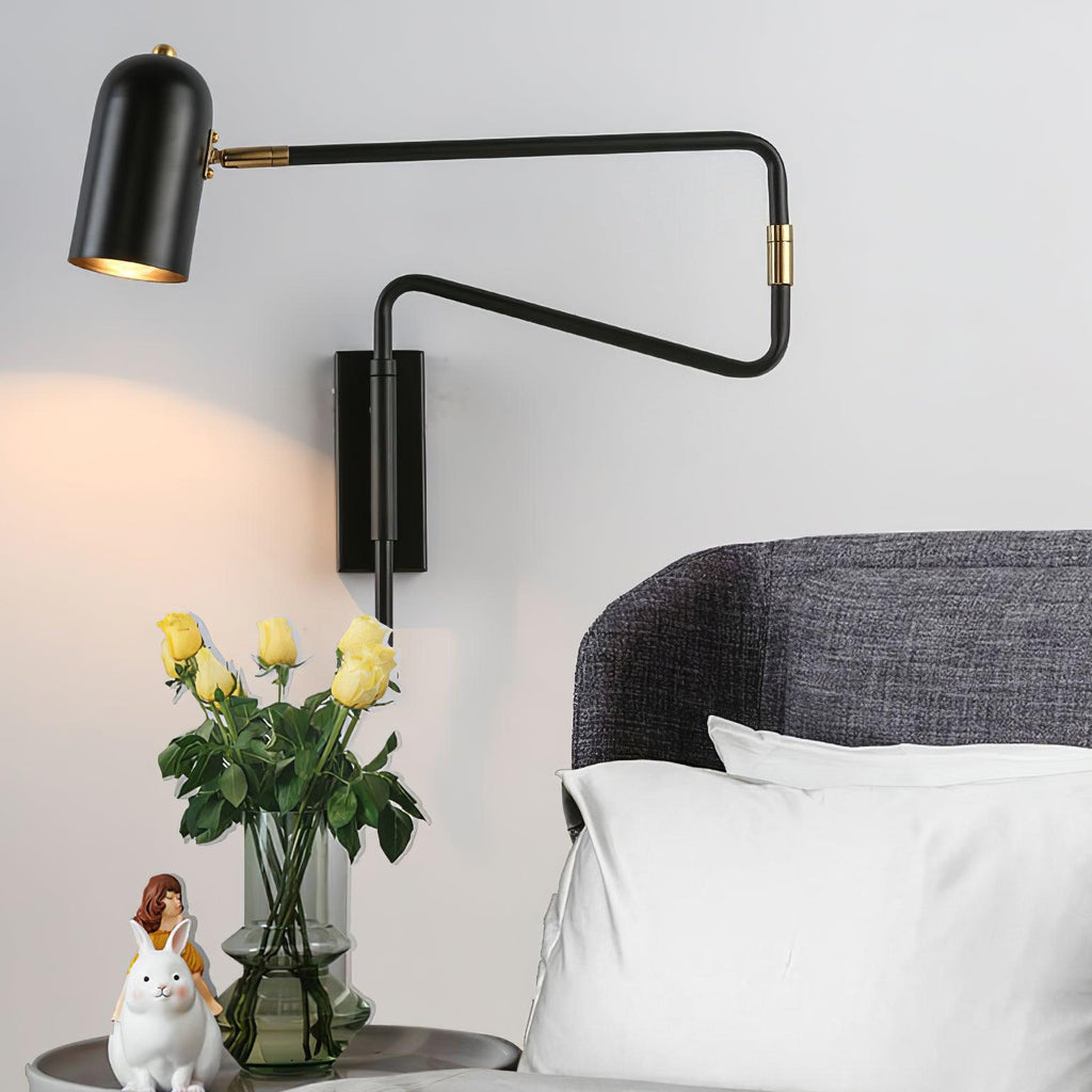 Lampada da Parete da Lettura con Braccio Regolabile