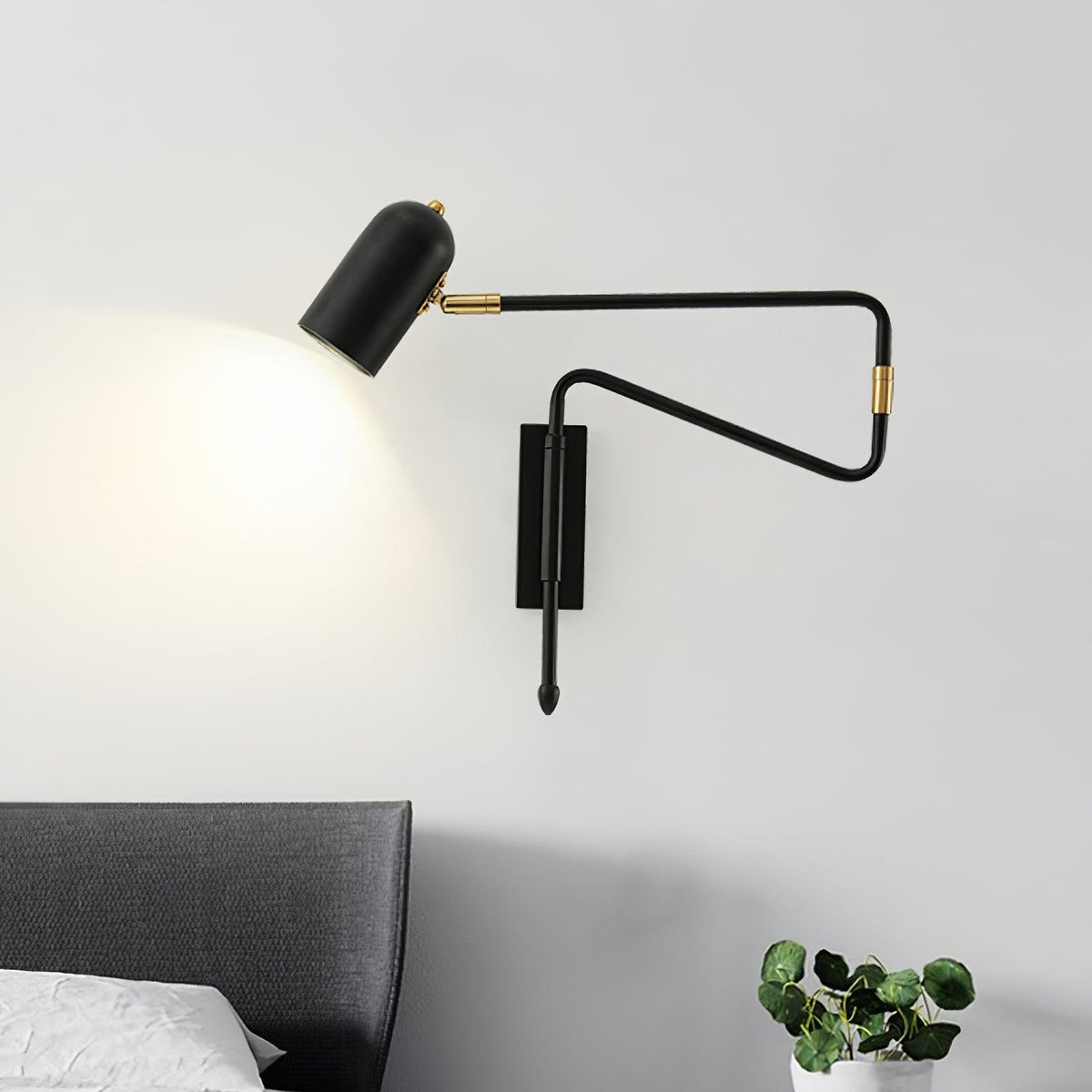Lampada da Parete da Lettura con Braccio Regolabile