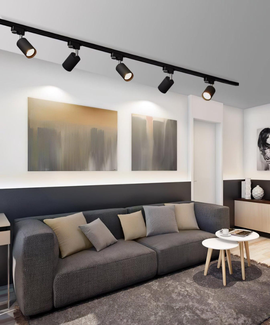 Faretto Regolabile per Soffitto a Binario