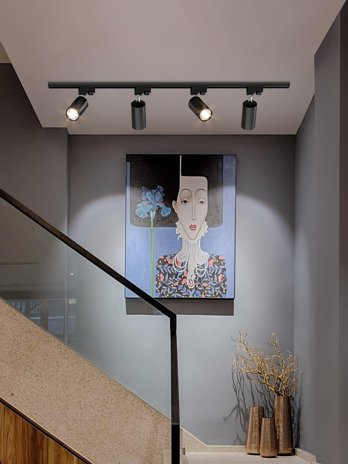 Faretto Regolabile per Soffitto a Binario