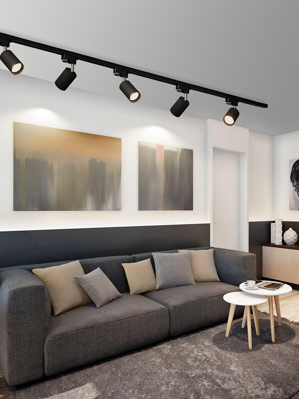 Faretto Regolabile per Soffitto a Binario