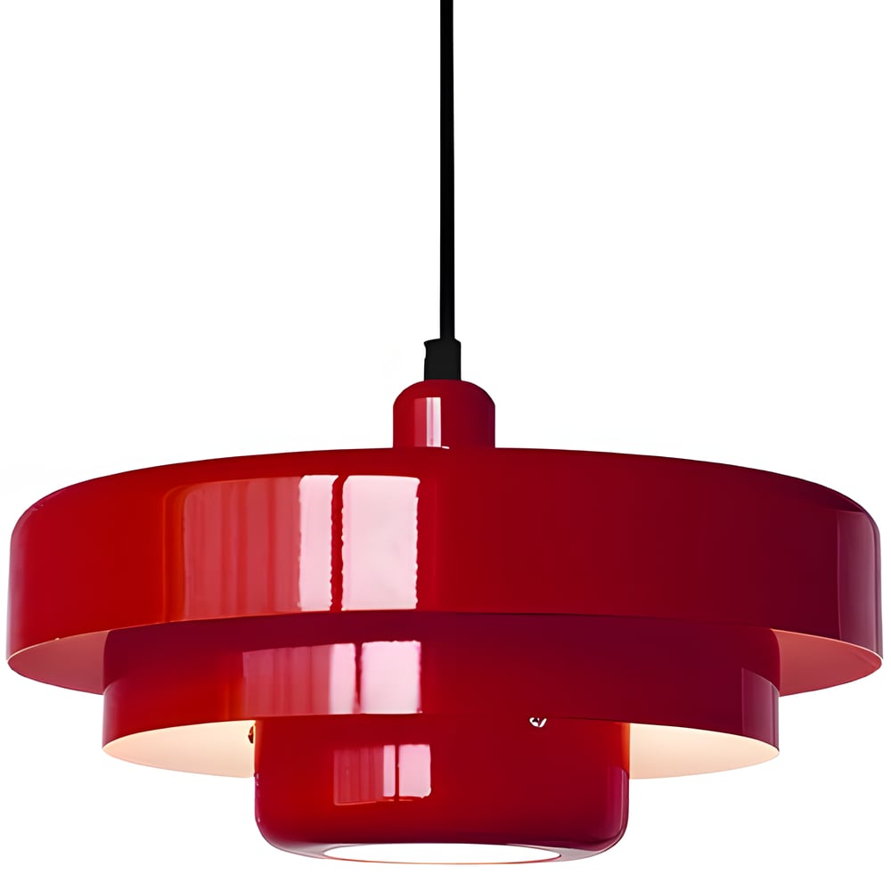 Aetna Scandinavian Triple Layer Disc Colorful Pendant Light