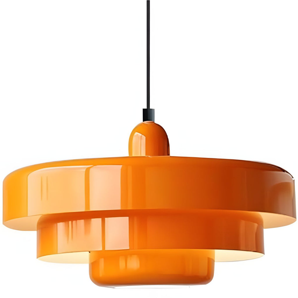 Aetna Scandinavian Triple Layer Disc Colorful Pendant Light
