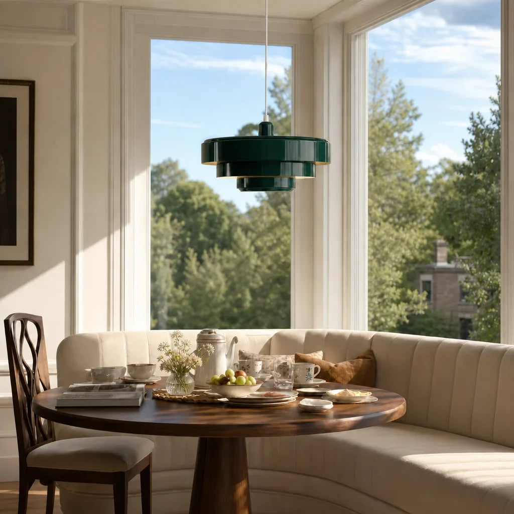 Aetna Scandinavian Triple Layer Disc Colorful Pendant Light