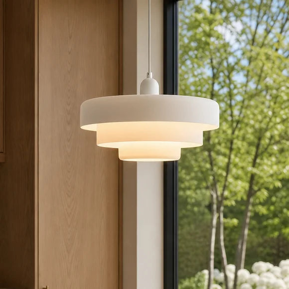 Aetna Scandinavian Triple Layer Disc Colorful Pendant Light