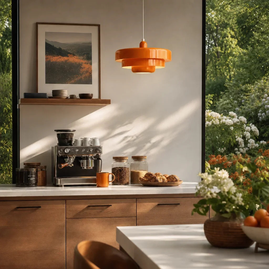Aetna Scandinavian Triple Layer Disc Colorful Pendant Light
